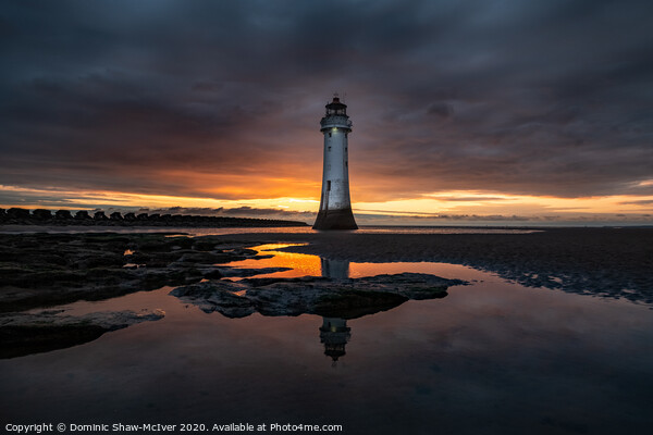 New Brighton Lighthouse Picture Board by Dominic Shaw-McIver