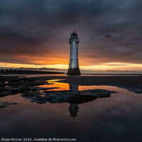Buy canvas prints of New Brighton Lighthouse by Dominic Shaw-McIver