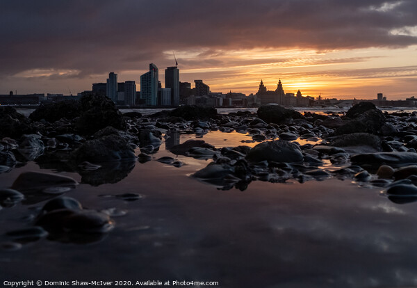Liverpool's Ethereal Sunrise Picture Board by Dominic Shaw-McIver
