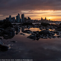 Buy canvas prints of Liverpool's Ethereal Sunrise by Dominic Shaw-McIver