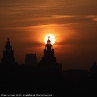 Buy canvas prints of Liver Bird Sunrise by Dominic Shaw-McIver