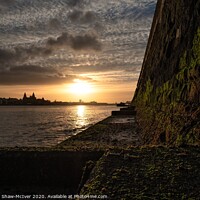 Buy canvas prints of Sunrise over the Mersey by Dominic Shaw-McIver