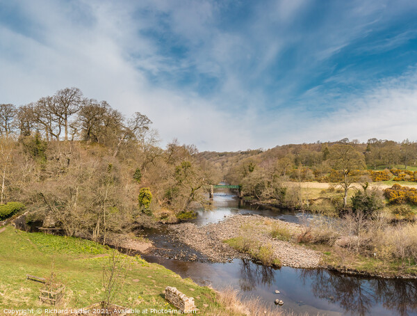 Balder Tees Confluence at Cotherstone Panorama Picture Board by Richard Laidler