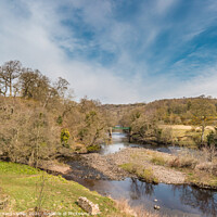 Buy canvas prints of Balder Tees Confluence at Cotherstone Panorama by Richard Laidler