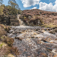 Buy canvas prints of Unnamed Waterfall on Blea Beck (2) by Richard Laidler