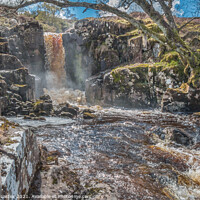 Buy canvas prints of Unnamed Waterfall on Blea Beck, Teesdale (1) by Richard Laidler