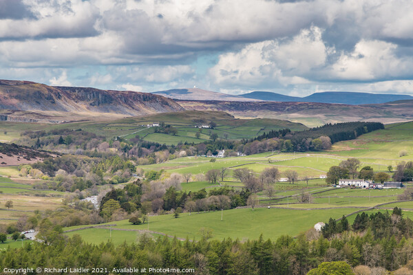 Upper Teesdale from Stable Edge in Spring Picture Board by Richard Laidler