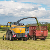 Buy canvas prints of Silage Making at Foxberry (1) by Richard Laidler