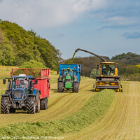 Buy canvas prints of Silage Making at Foxberry (2) by Richard Laidler