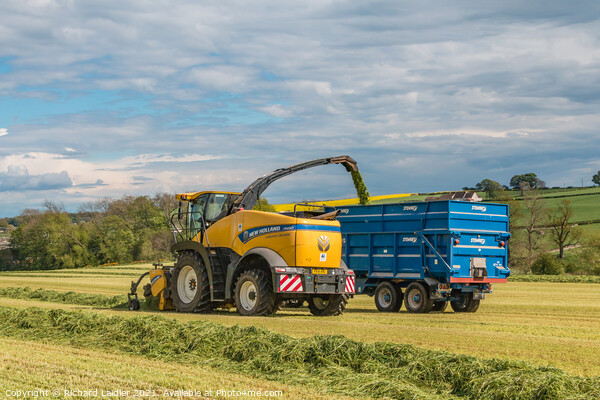 Silage Making at Foxberry (5) Picture Board by Richard Laidler