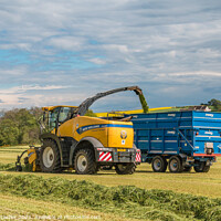 Buy canvas prints of Silage Making at Foxberry (5) by Richard Laidler