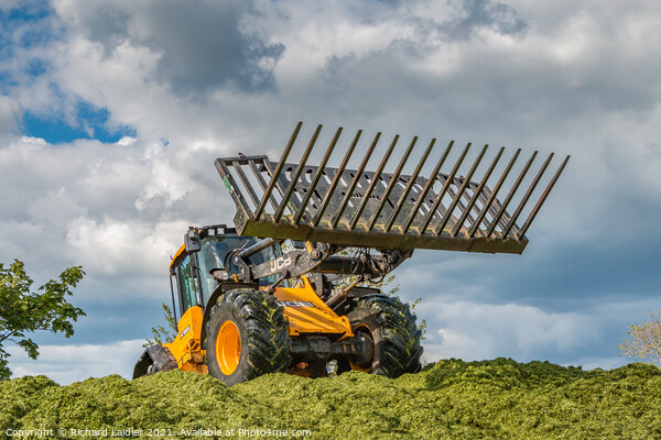 Silage Making at Foxberry (6) Picture Board by Richard Laidler