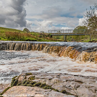 Buy canvas prints of Sleightholme Beck  Cascade (1) by Richard Laidler