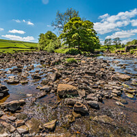 Buy canvas prints of Sleightholme Beck and the River Greta Confluence by Richard Laidler