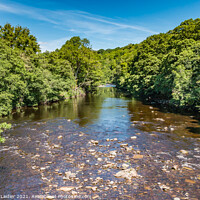 Buy canvas prints of Summer on the River Tees at Cotherstone by Richard Laidler