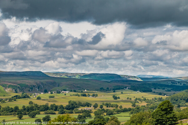 Holwick Teesdale in Dramatic Light Picture Board by Richard Laidler