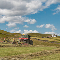 Buy canvas prints of Haymaking at Binks House, Teesdale (2) by Richard Laidler