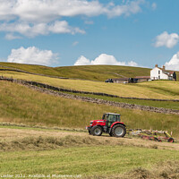Buy canvas prints of Haymaking at Binks House, Teesdale (1) by Richard Laidler