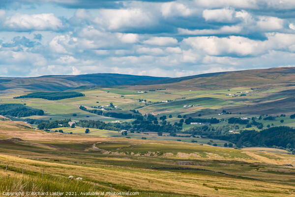 Towards Ettersgill, Teesdale from the Pennine Way Picture Board by Richard Laidler