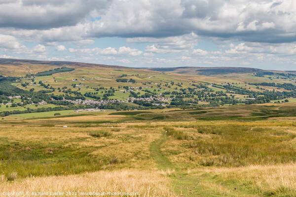 The Pennine Way down to Middleton in Teesdale Picture Board by Richard Laidler