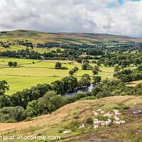 Buy canvas prints of View from Whistle Crag, Teesdale Panorama by Richard Laidler