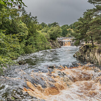 Buy canvas prints of Low Force Waterfall, Teesdale, in Late Summer by Richard Laidler