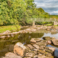 Buy canvas prints of Cardwell Bridge over Sleightholme Beck by Richard Laidler