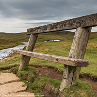 Buy canvas prints of Upstream from the Gibson Memorial Bench by Richard Laidler