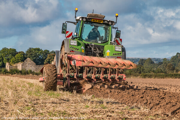 Autumn Ploughing at Thorpe Oct 2021 (1) Picture Board by Richard Laidler