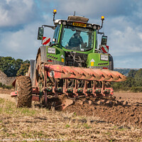 Buy canvas prints of Autumn Ploughing at Thorpe Oct 2021 (1) by Richard Laidler