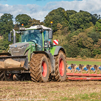 Buy canvas prints of Autumn Ploughing at Thorpe Oct 2021 (2) by Richard Laidler