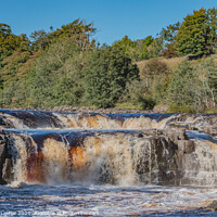 Buy canvas prints of Low Force Waterfall, Teesdale in October Sunshine by Richard Laidler