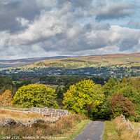 Buy canvas prints of Autumn Sunshine, Shadows and Colours, Bail Hill, Teesdale by Richard Laidler