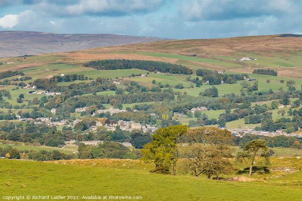Middleton in Teesdale from Bail Hill Picture Board by Richard Laidler