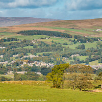 Buy canvas prints of Middleton in Teesdale from Bail Hill by Richard Laidler