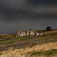 Buy canvas prints of The abandoned and derelict High Stonygill Farm, Teesdale by Richard Laidler