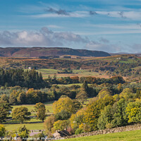 Buy canvas prints of Teesdale in Autumn - Newbiggin to Cronkley Scar by Richard Laidler