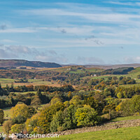 Buy canvas prints of Teesdale Autumn Panorama - Newbiggin to Cronkley Scar by Richard Laidler
