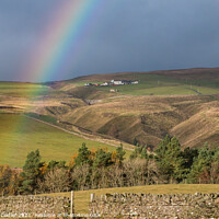 Buy canvas prints of Howgill Farm Rainbow by Richard Laidler