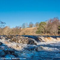 Buy canvas prints of River Tees at Low Force Winter Panorama by Richard Laidler