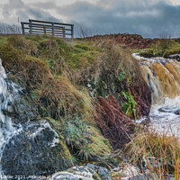 Buy canvas prints of Barningham Beck Waterfall (1) by Richard Laidler