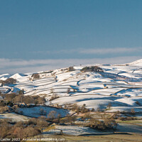 Buy canvas prints of Kirkcarrion from Whistle Crag with a covering of snow. by Richard Laidler