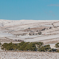 Buy canvas prints of Towards Lingy Hill, Harwood in Snow by Richard Laidler