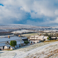 Buy canvas prints of Arla Burn and West Farms in Winter by Richard Laidler