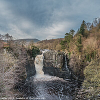 Buy canvas prints of Winter Sun at High Force Waterfall, Teesdale by Richard Laidler