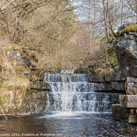 Buy canvas prints of Bow Lee Beck Waterfall, Teesdale by Richard Laidler