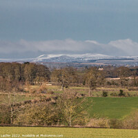 Buy canvas prints of Fresh Snow on Cross Fell from Wycliffe by Richard Laidler