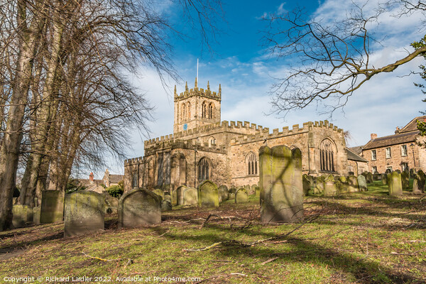 St Mary's Parish Church Barnard Castle Picture Board by Richard Laidler