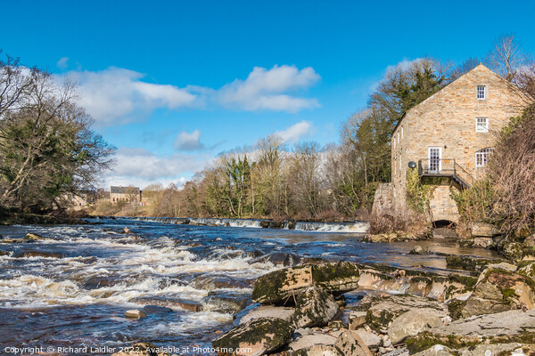 Demesnes Mill and River Tees at Barnard Castle Picture Board by Richard Laidler