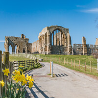 Buy canvas prints of Egglestone Abbey by Richard Laidler